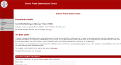 Desktop Screenshot of exams.garnerpress.com