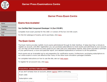 Tablet Screenshot of exams.garnerpress.com